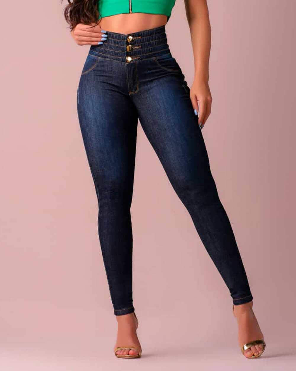 Sofia - Modelerende Skinny Jeans met Tailleband
